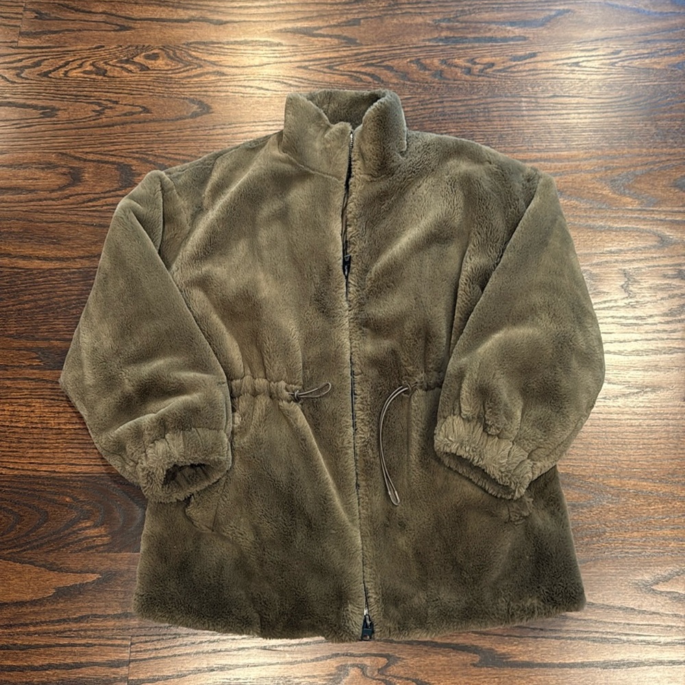 Zara Faux Fur Jacket Size Small